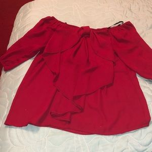 💃💃Wine Red Off Shoulder Blouse